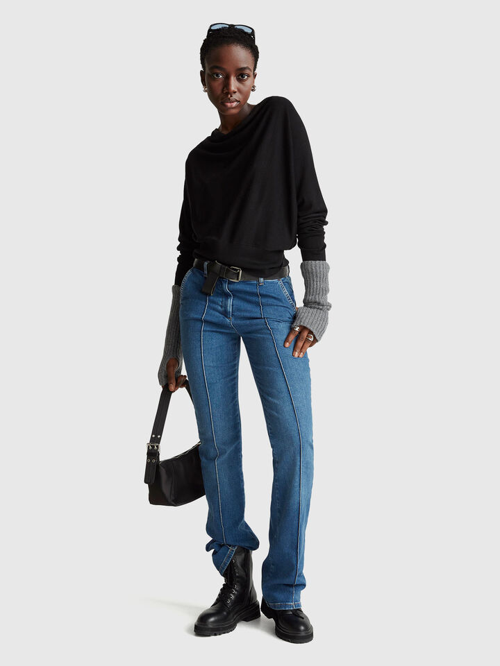 BOAT-NECK SWEAT.L/S Women image number 3